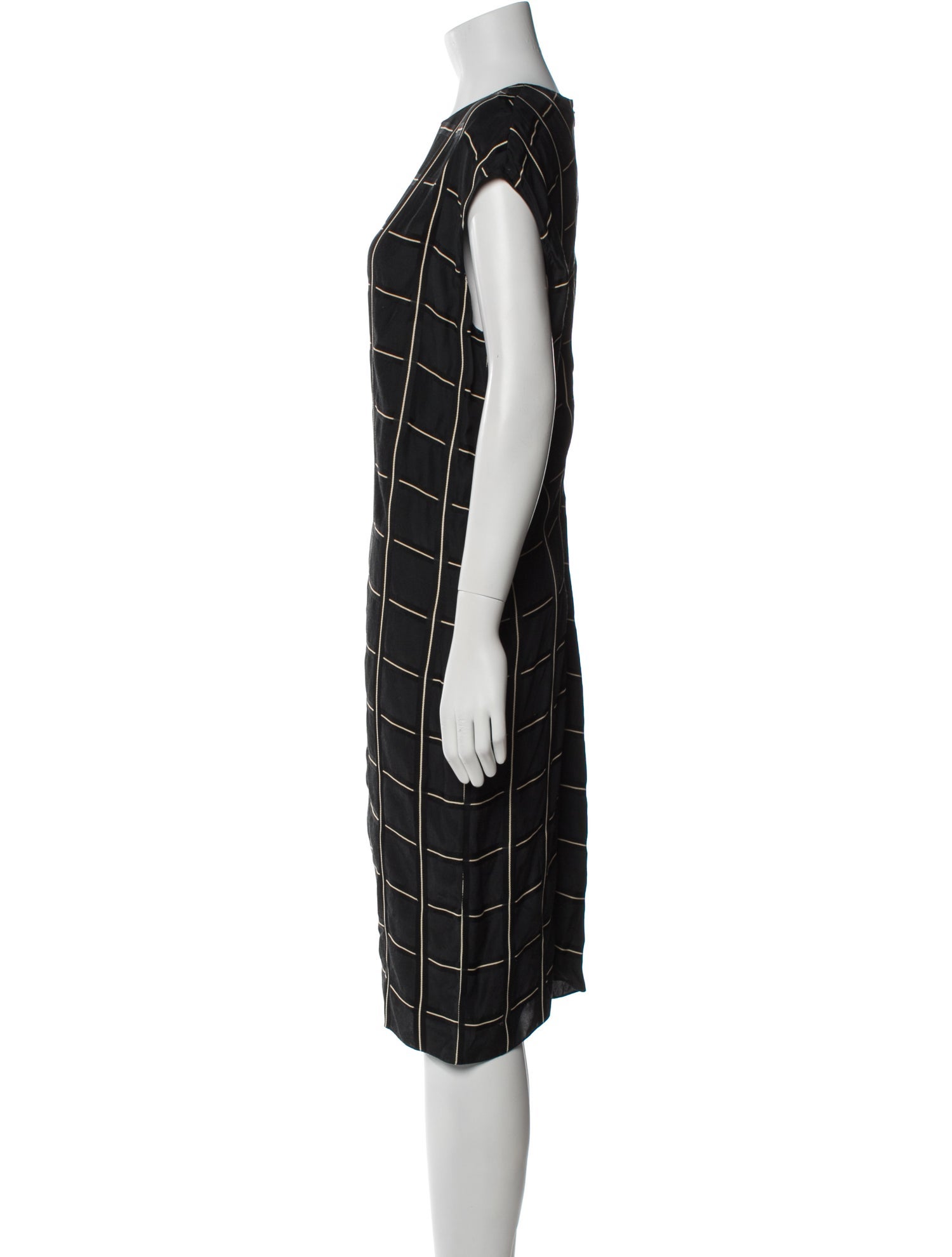 Lanvin Plaid Print Knee-Length Dress