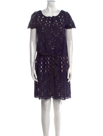 Lanvin Lace Pattern Knee-Length Dress