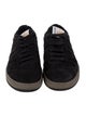 Lanvin Suede Distressed Accents Sneakers