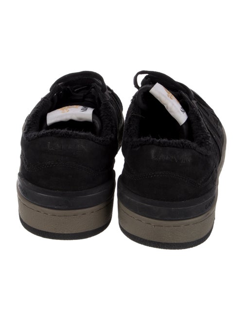 Lanvin Suede Distressed Accents Sneakers