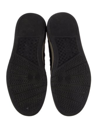 Lanvin Suede Distressed Accents Sneakers