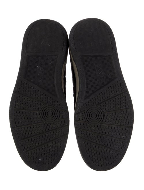 Lanvin Suede Distressed Accents Sneakers