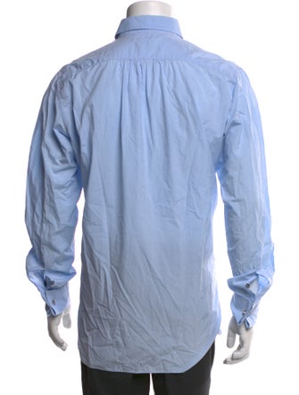 Lanvin Striped Long Sleeve Tuxedo Shirt