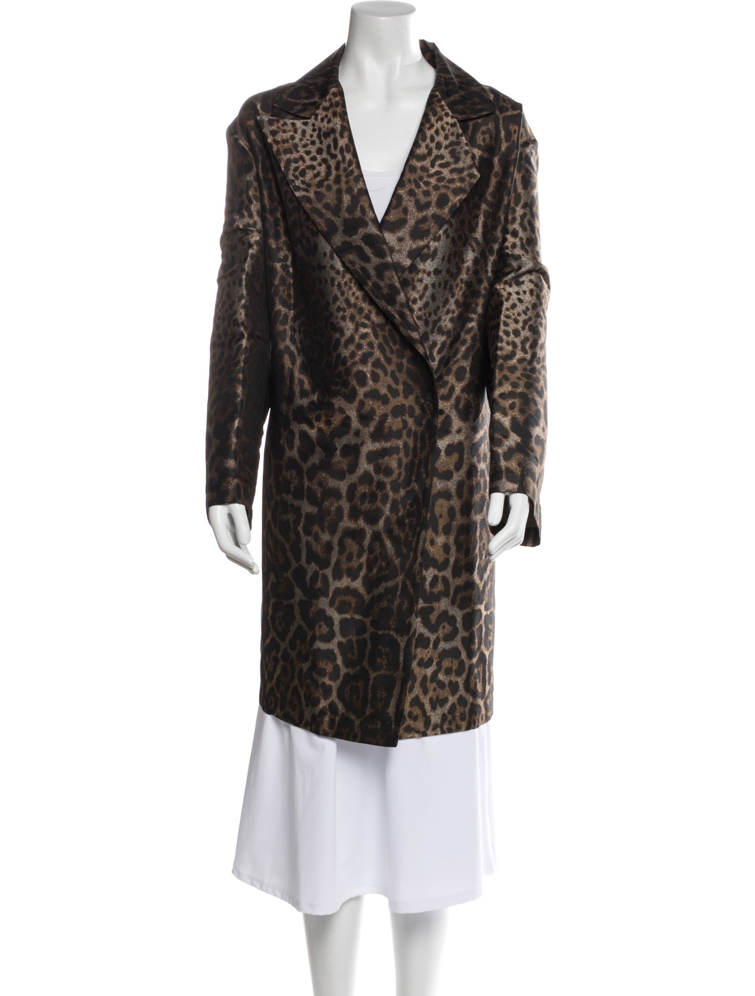 Lanvin Animal Print Coat