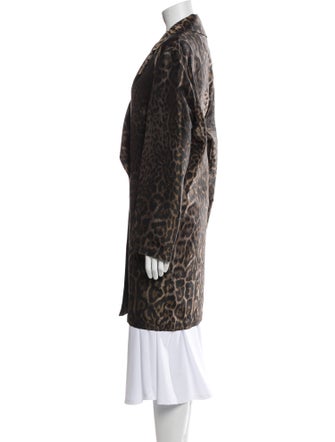 Lanvin Animal Print Coat
