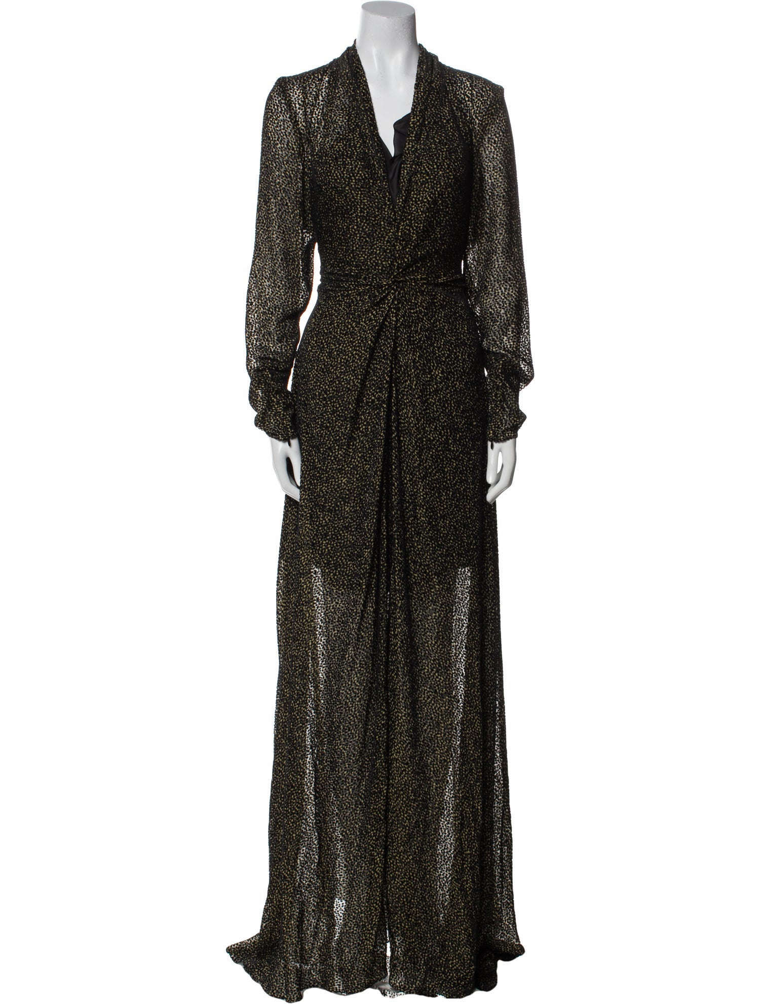 Lanvin Velvet Long Dress