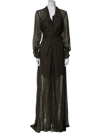 Lanvin Velvet Long Dress