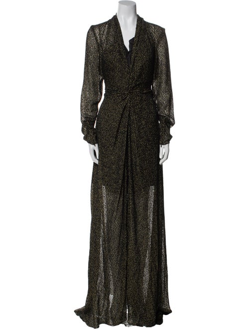 Lanvin Velvet Long Dress