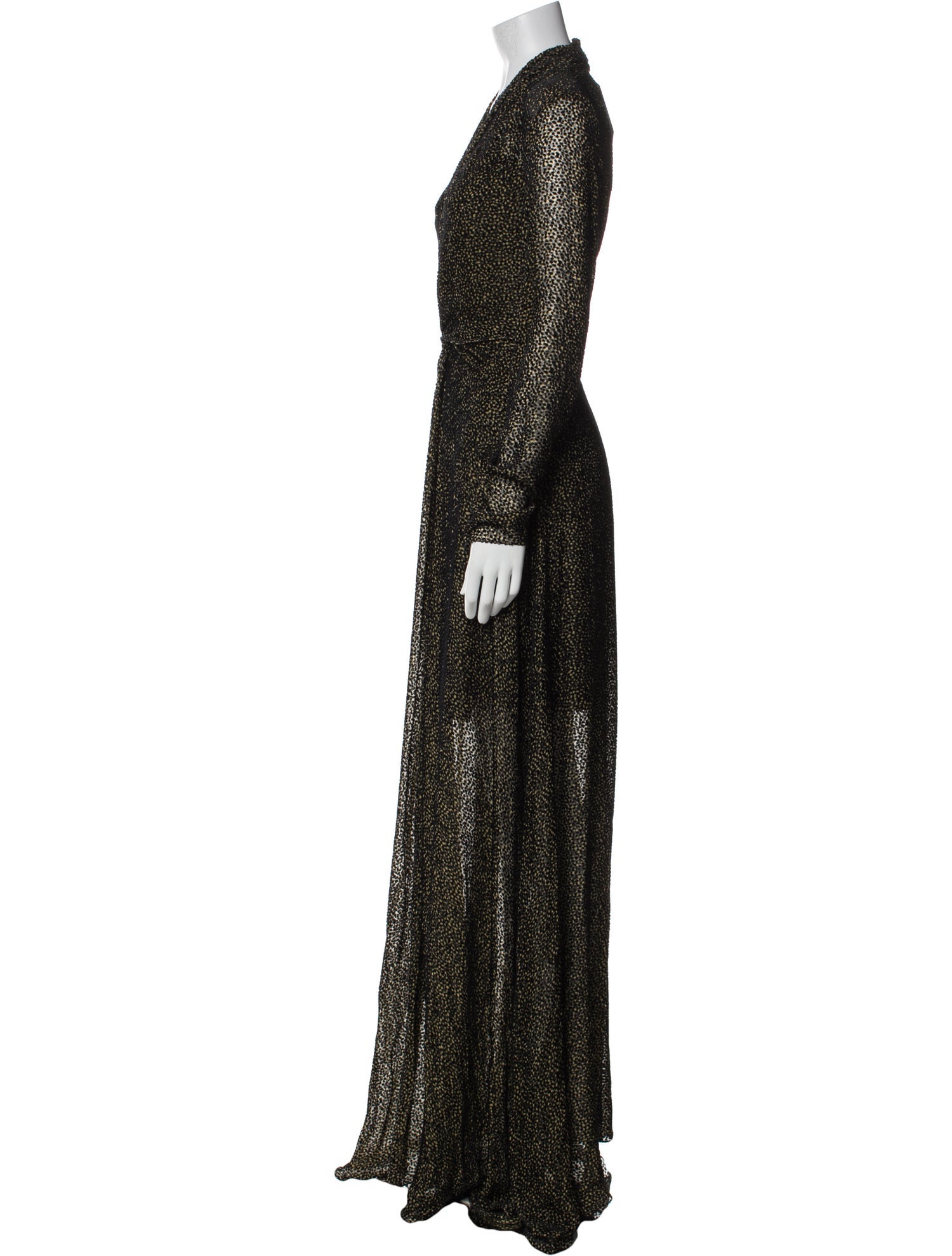 Lanvin Velvet Long Dress