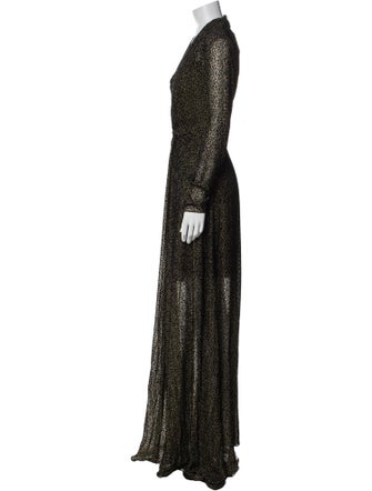Lanvin Velvet Long Dress