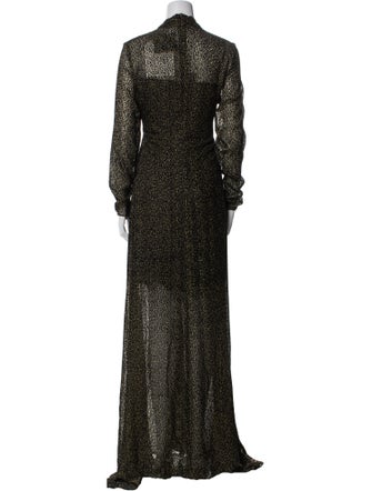 Lanvin Velvet Long Dress