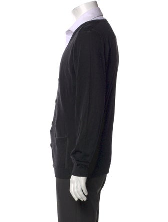 Lanvin Merino Wool V-Neck Cardigan