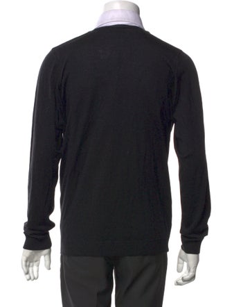 Lanvin Merino Wool V-Neck Cardigan