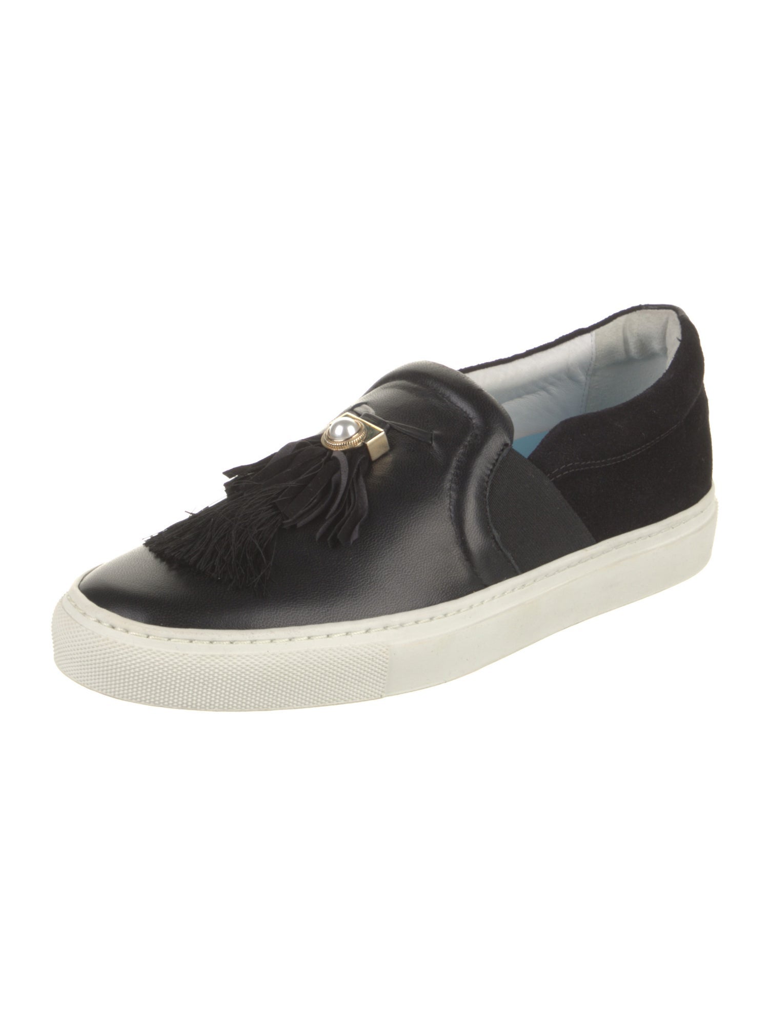 Lanvin Leather Bow Accents Sneakers