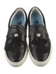 Lanvin Leather Bow Accents Sneakers