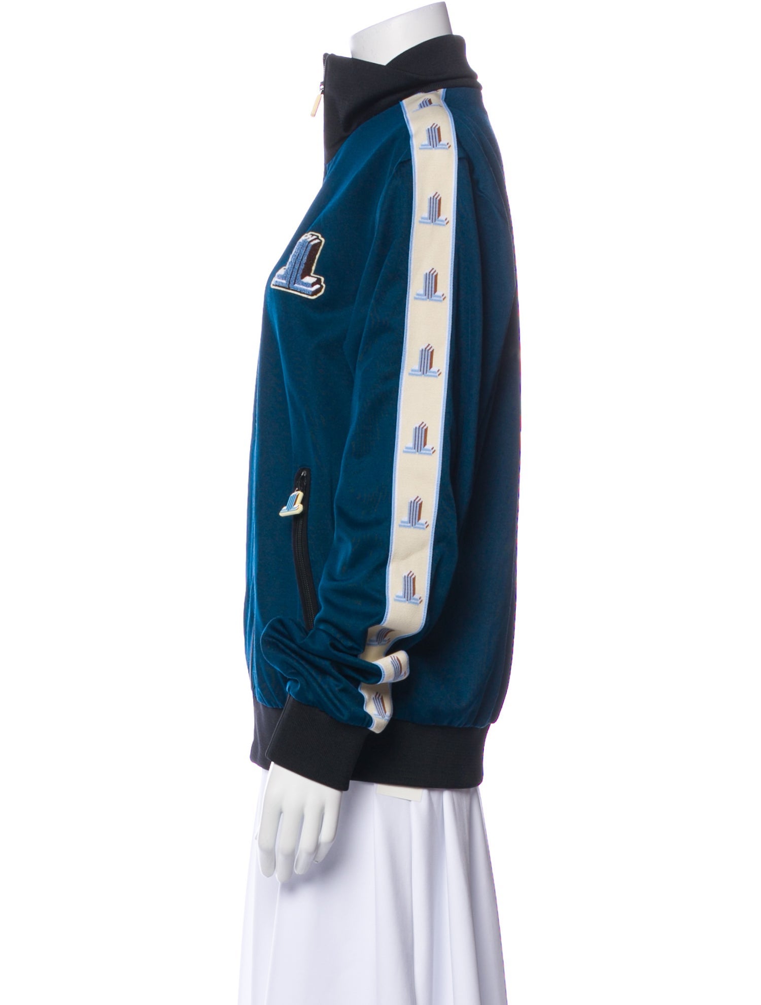 Lanvin Colorblock Pattern Bomber Jacket w/ Tags