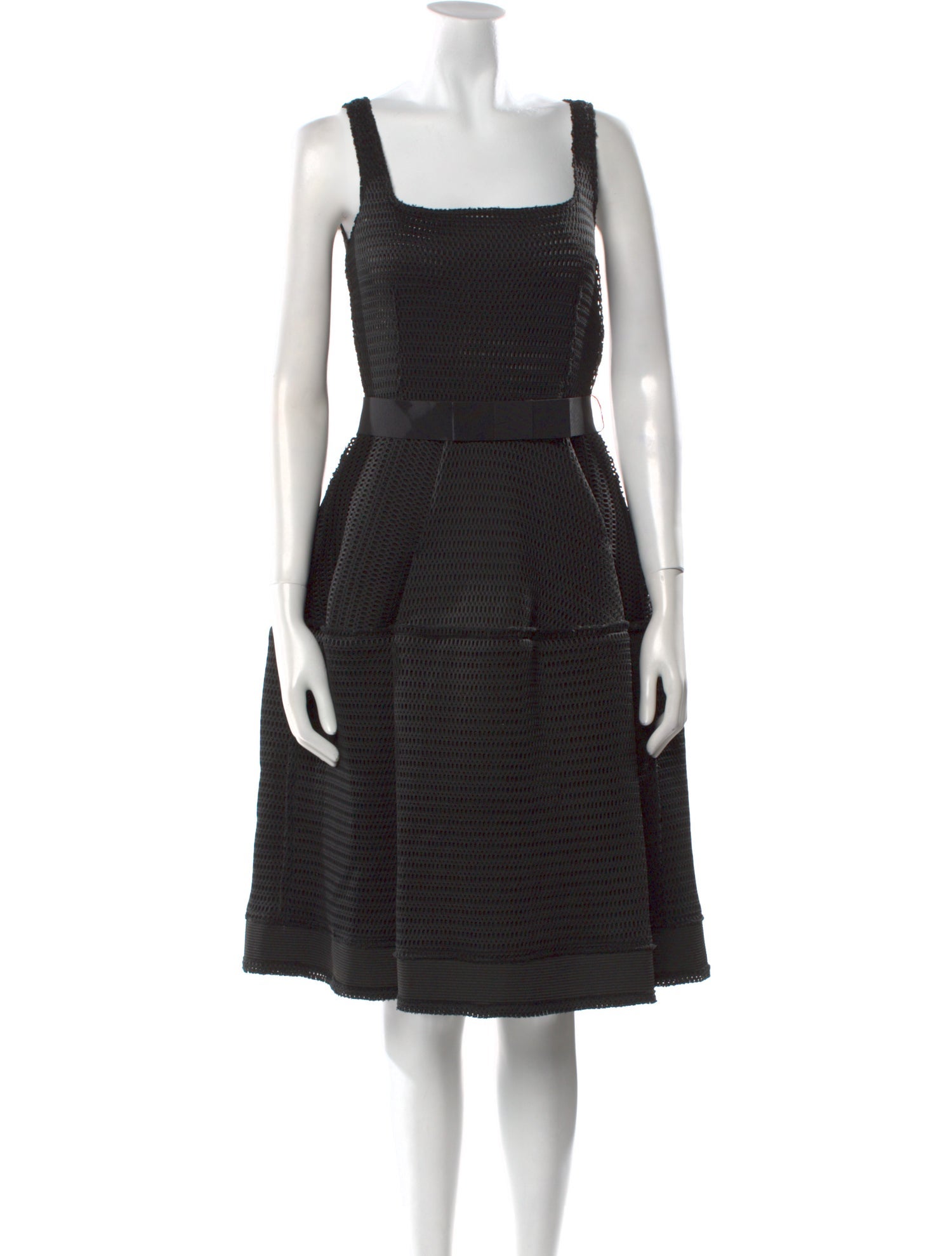 Lanvin Square Neckline Knee-Length Dress