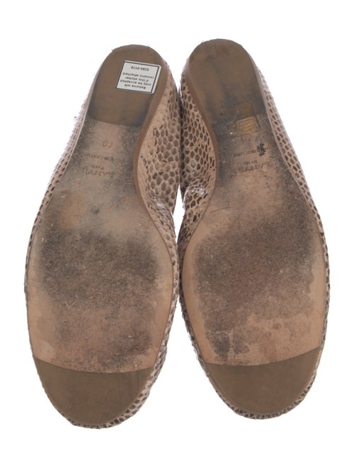 Lanvin Snakeskin Animal Print Ballet Flats
