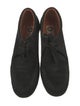Lanvin Suede Grosgrain Trim Moccasins