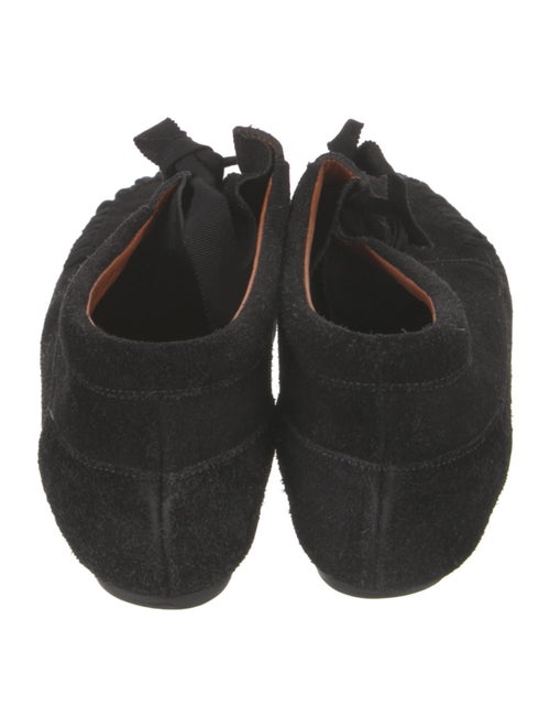 Lanvin Suede Grosgrain Trim Moccasins