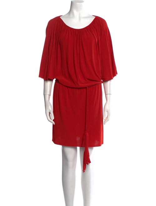 Lanvin Scoop Neck Mini Dress