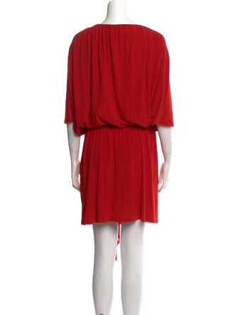 Lanvin Scoop Neck Mini Dress