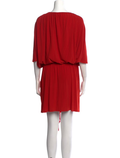 Lanvin Scoop Neck Mini Dress