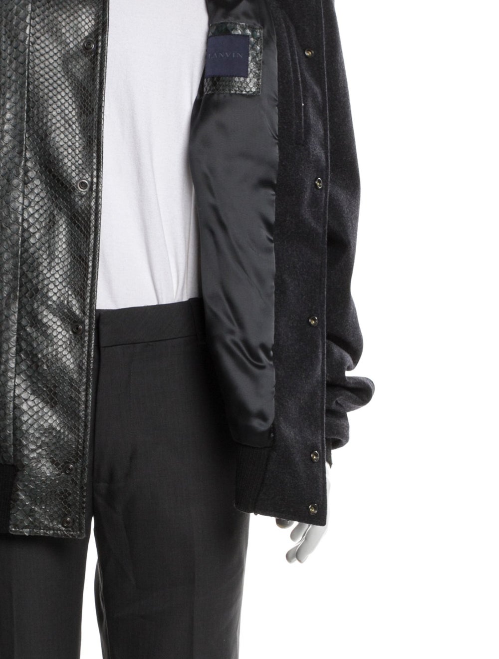 Lanvin Python Jacket Grey - image 4