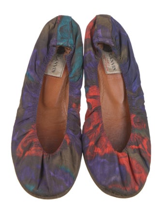 Lanvin Printed Ballet Flats