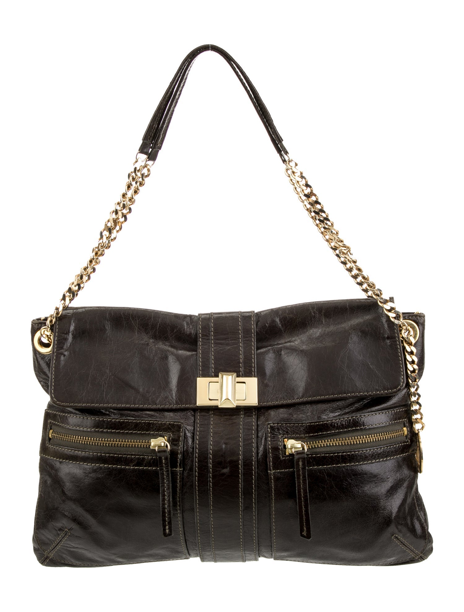 Lanvin Leather Top Handle Bag