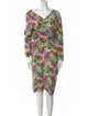 Lanvin Printed Midi Length Dress