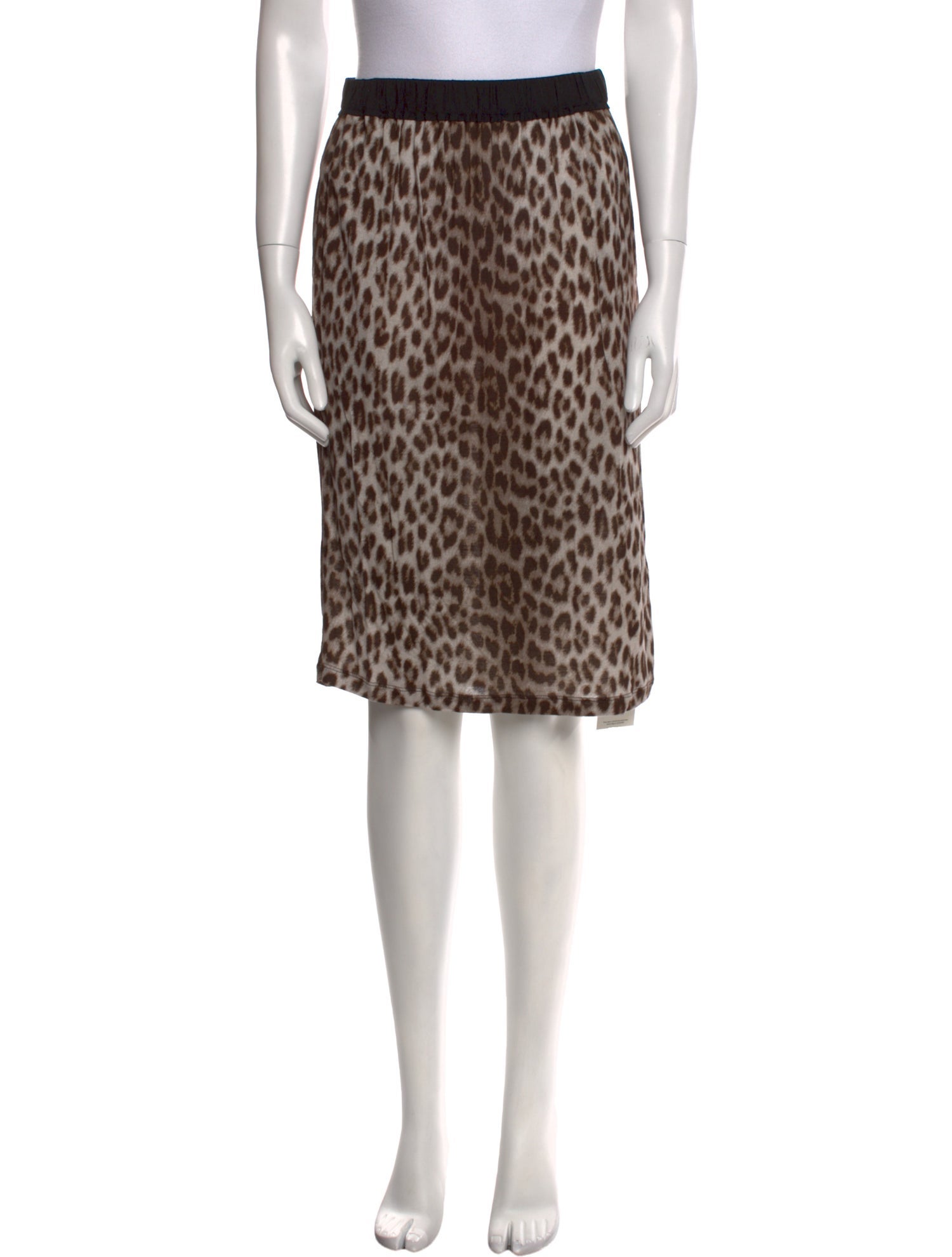 Lanvin Animal Print Knee-Length Skirt