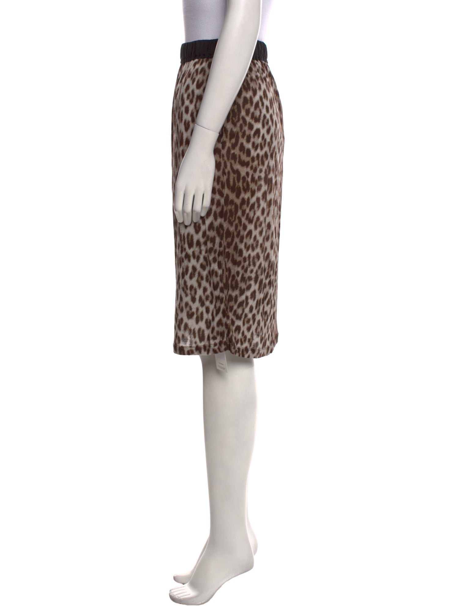 Lanvin Animal Print Knee-Length Skirt