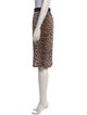 Lanvin Animal Print Knee-Length Skirt