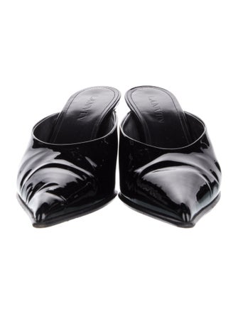 Lanvin Patent Leather Slides