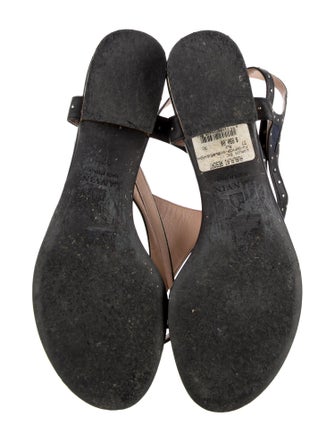 Lanvin Leather Studded Accents Gladiator Sandals