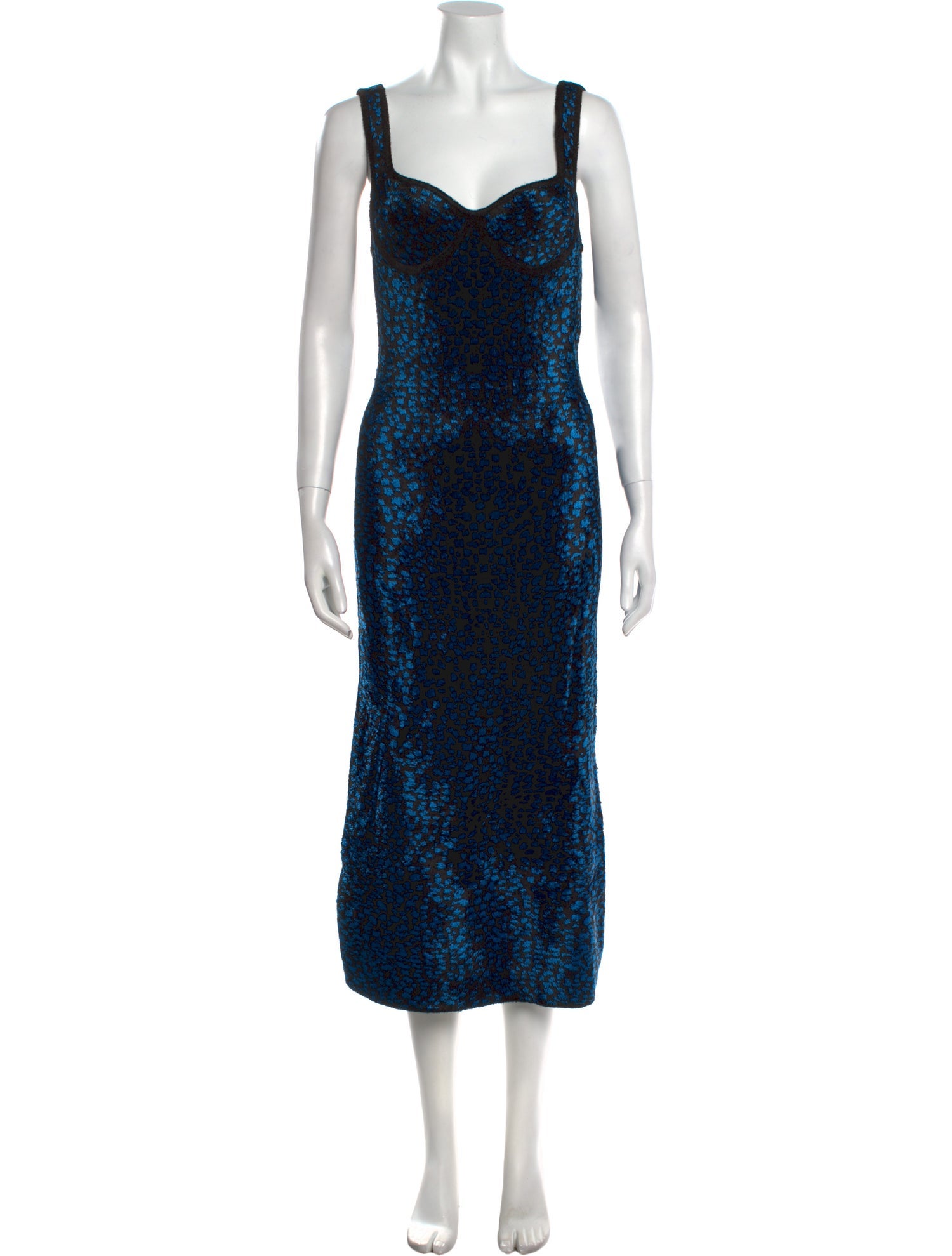 Lanvin Square Neckline Midi Length Dress