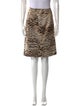 Lanvin Animal Print Knee-Length Skirt