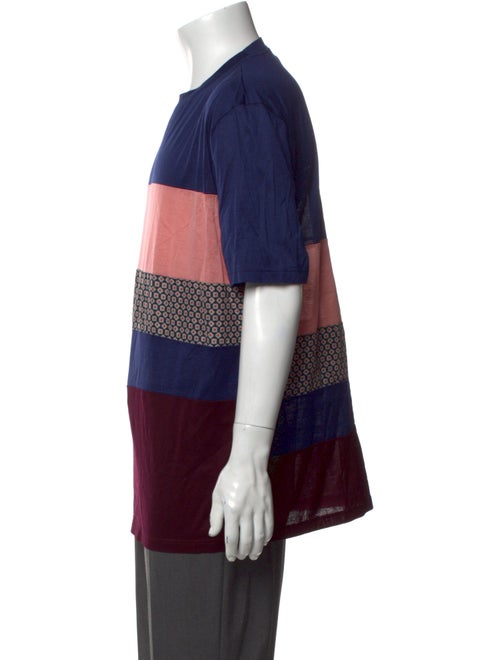 Lanvin Striped Crew Neck T-Shirt