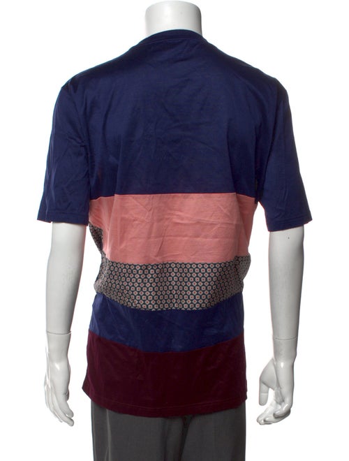 Lanvin Striped Crew Neck T-Shirt