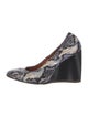 Lanvin Snakeskin Animal Print Pumps