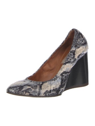 Lanvin Snakeskin Animal Print Pumps
