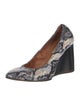 Lanvin Snakeskin Animal Print Pumps