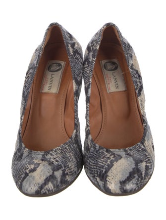 Lanvin Snakeskin Animal Print Pumps