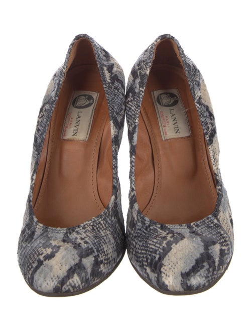 Lanvin Snakeskin Animal Print Pumps