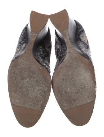 Lanvin Snakeskin Animal Print Pumps