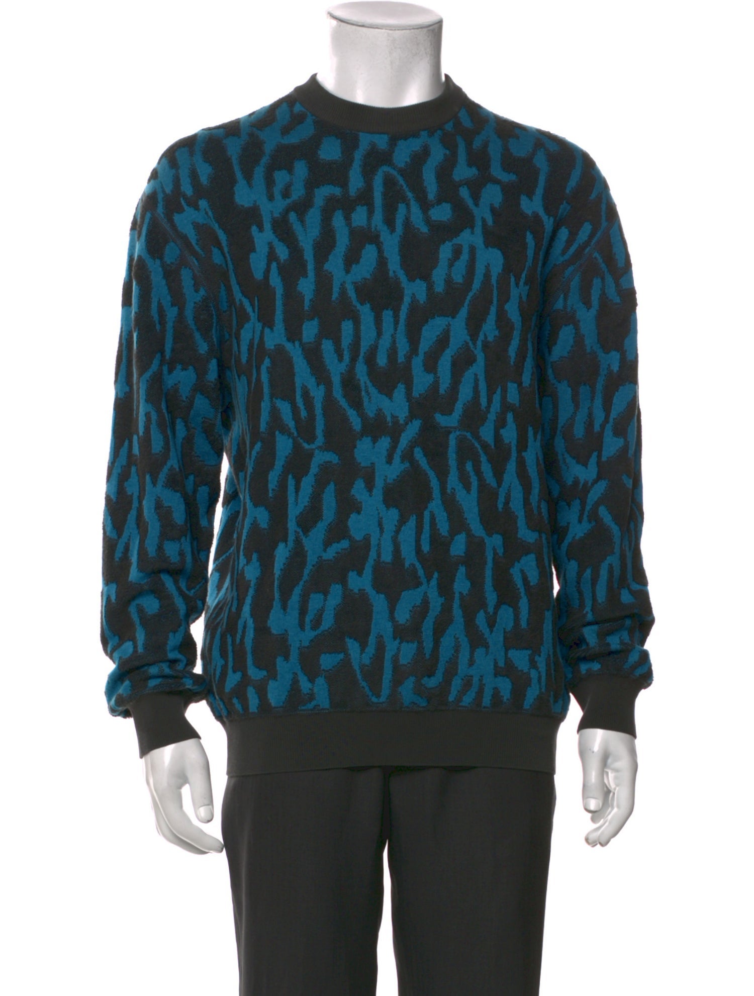 Lanvin Printed Crew Neck Pullover