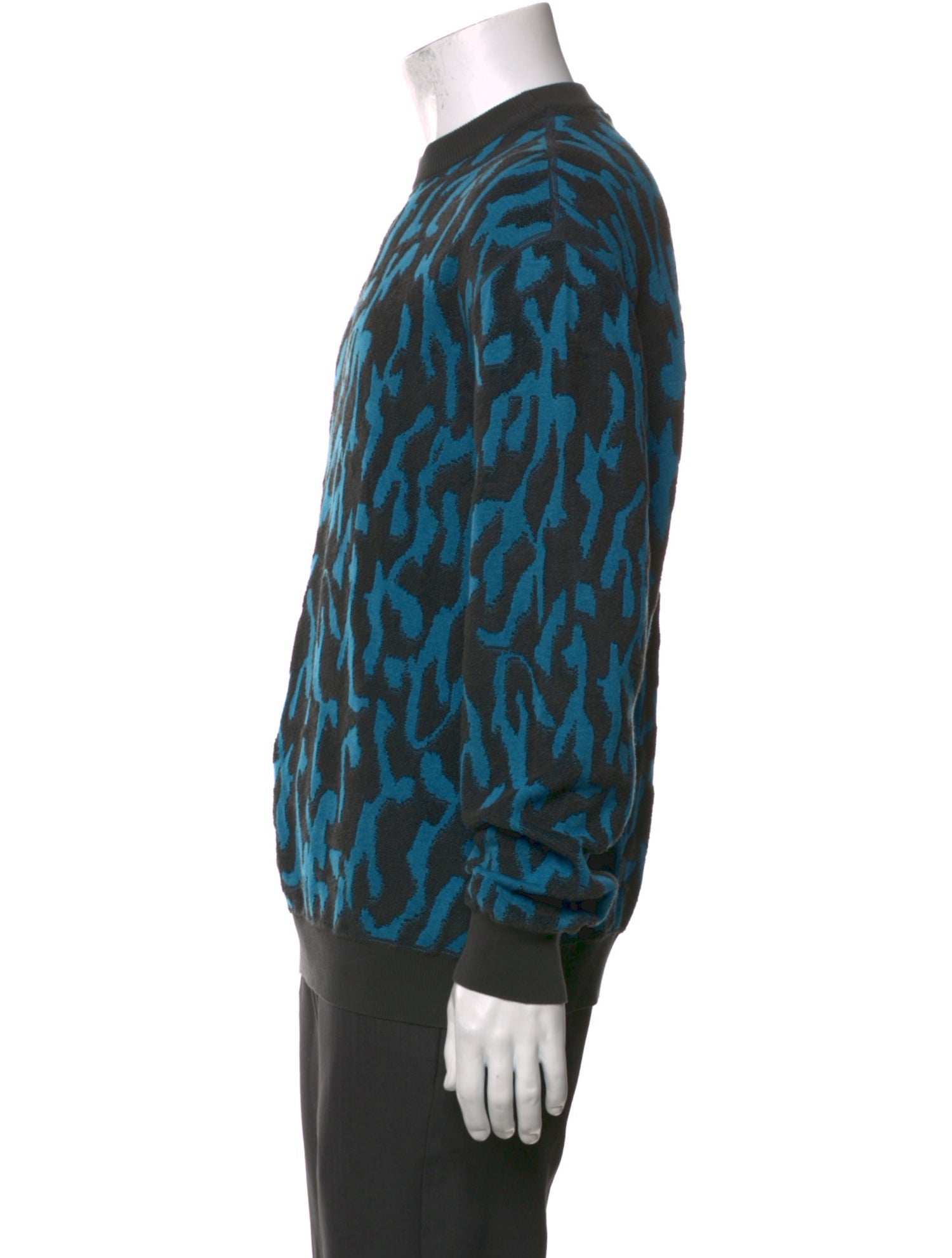 Lanvin Printed Crew Neck Pullover