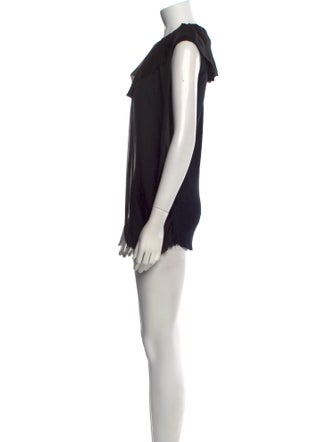 Lanvin Scoop Neck Mini Dress