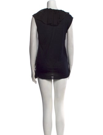 Lanvin Scoop Neck Mini Dress